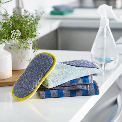 E-Cloth Washing-Up Pad - Yellow & Grey